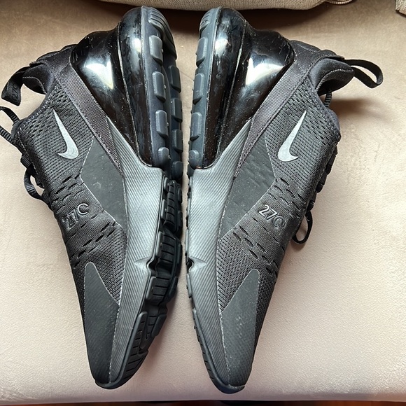 Ladies Black Nike Sneakers Used Size 10 - Picture 5 of 7